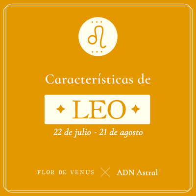 Características del signo zodiacal Leo