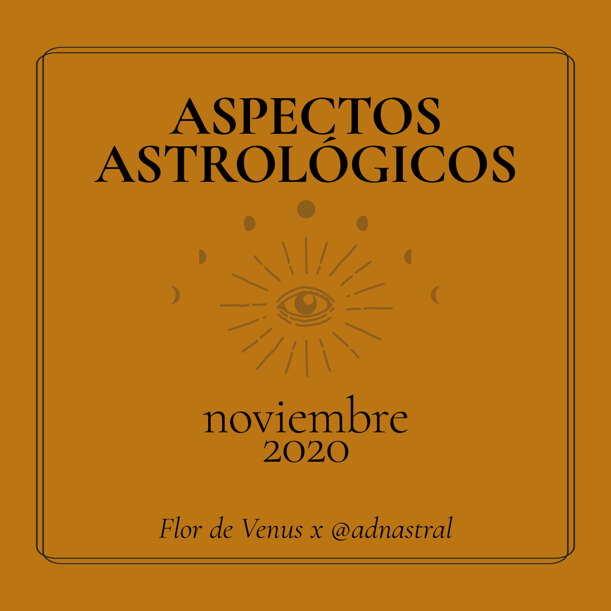 Aspectos astrológicos para Noviembre 2020